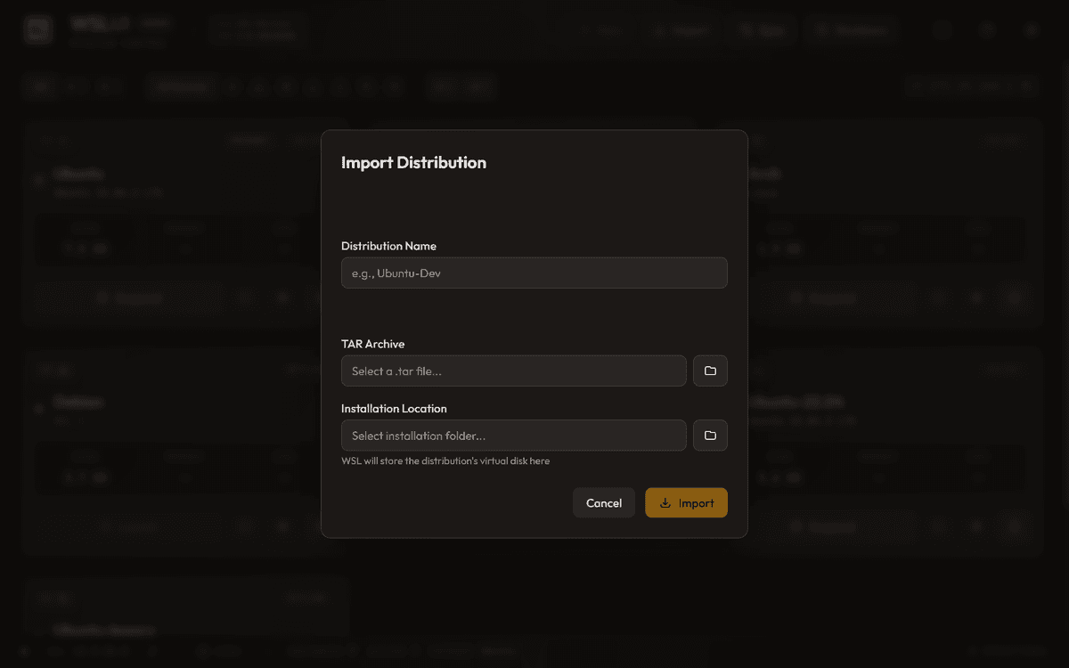 Import Distribution